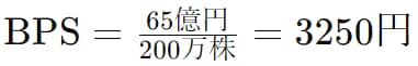 BPSの計算方法