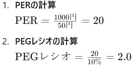 PEGレシオの計算式