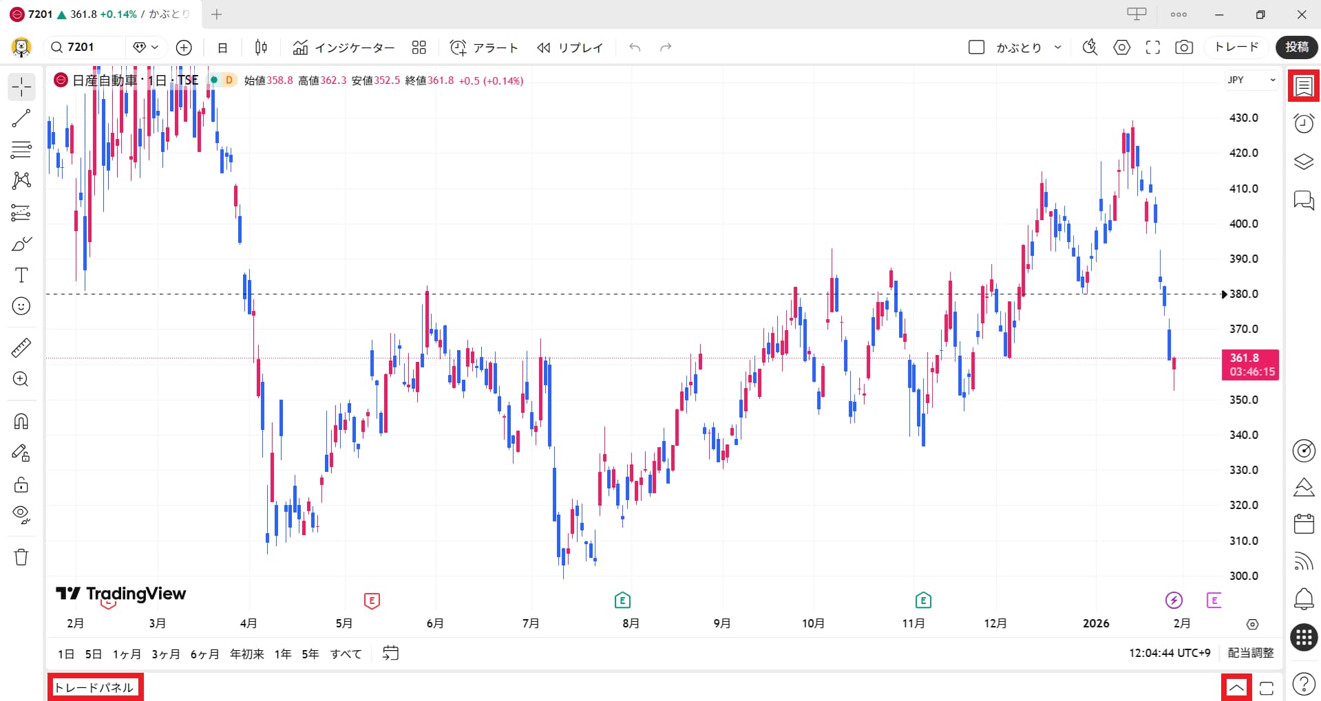 エリアが消えた・表示されない時の対処法